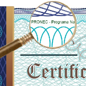 Microimpressões Certificado de Autenticidade PRONEC